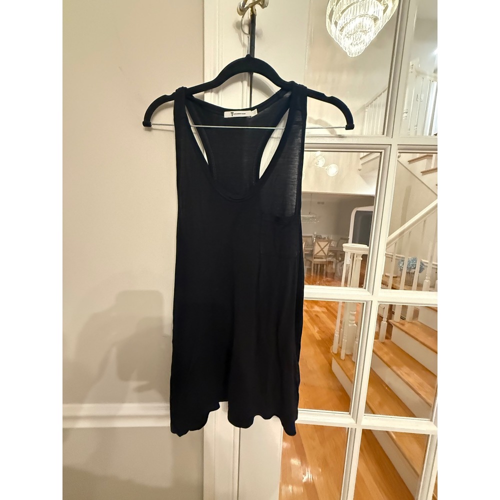 T by Alexander Wang Black Racerback Tank Top with Pocket Small